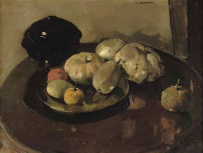Nature Morte - A still life with pumpkins and fruits