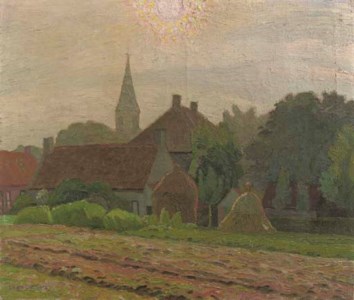 Village at sunrise