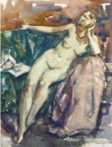Seated nude