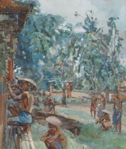 Stone cutters at a temple site