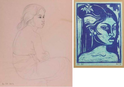 Portrait of a seated girl