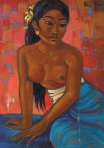 Portrait of Siti, the wife of the artist