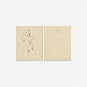 Male Nude (two works)