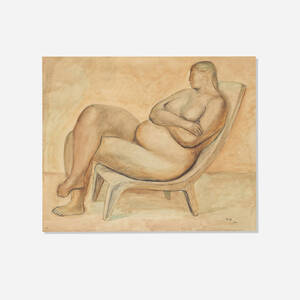 Mujer sentada en la silla
