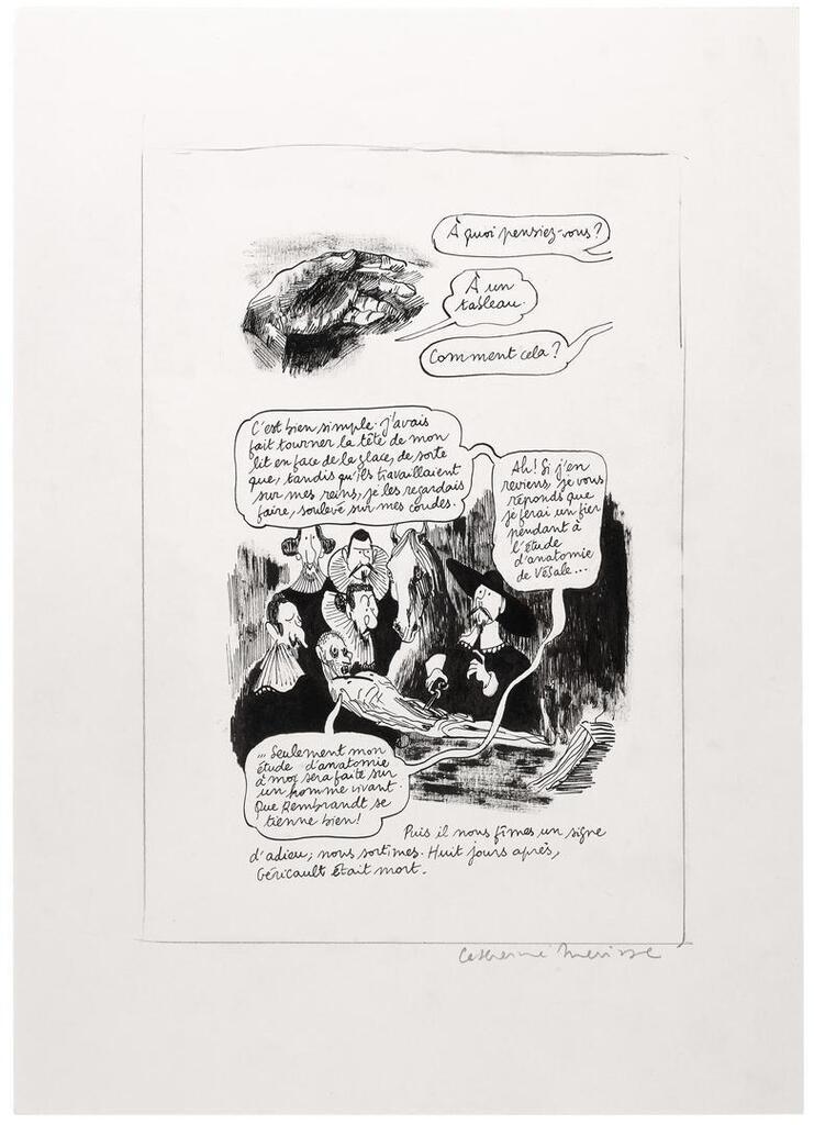 Delacroix. Planche originale.