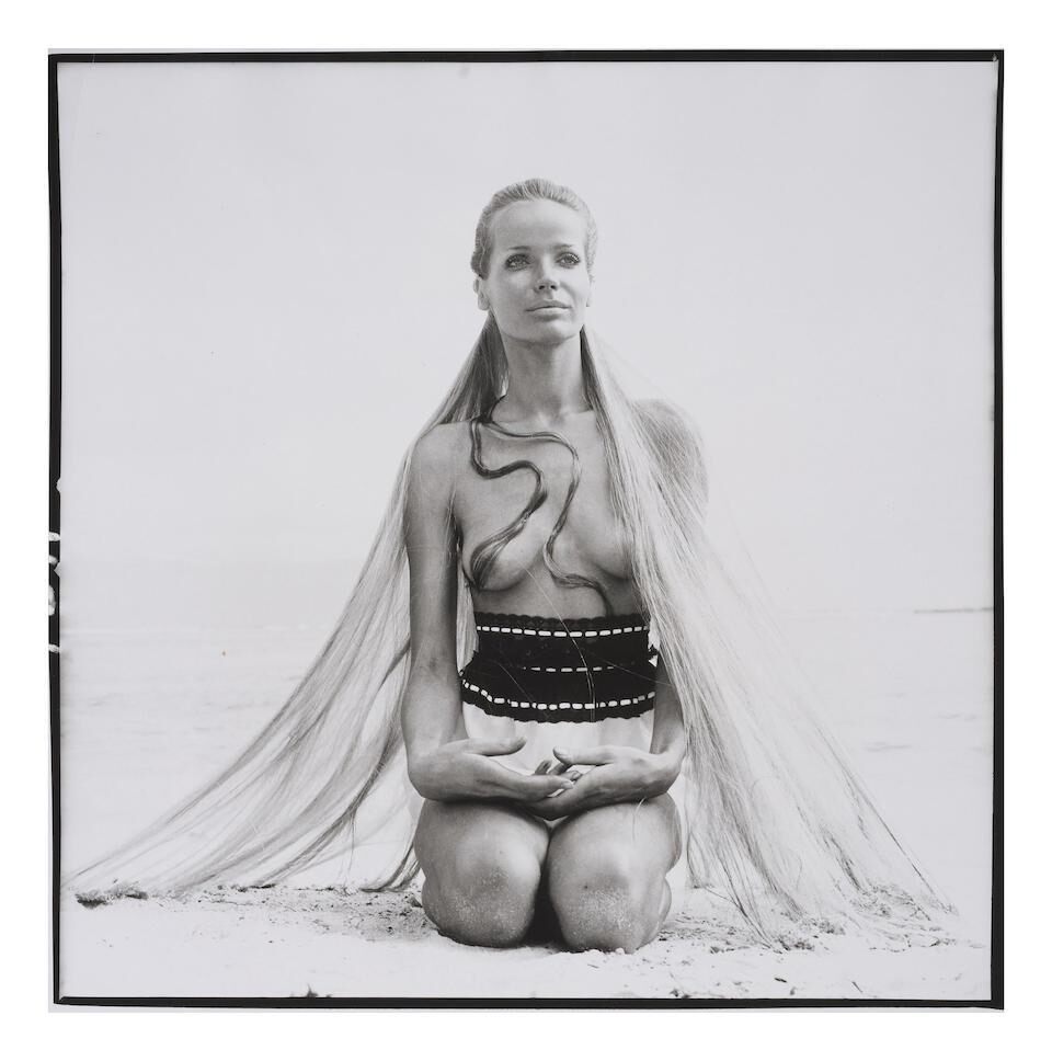 Veruschka on the Beach