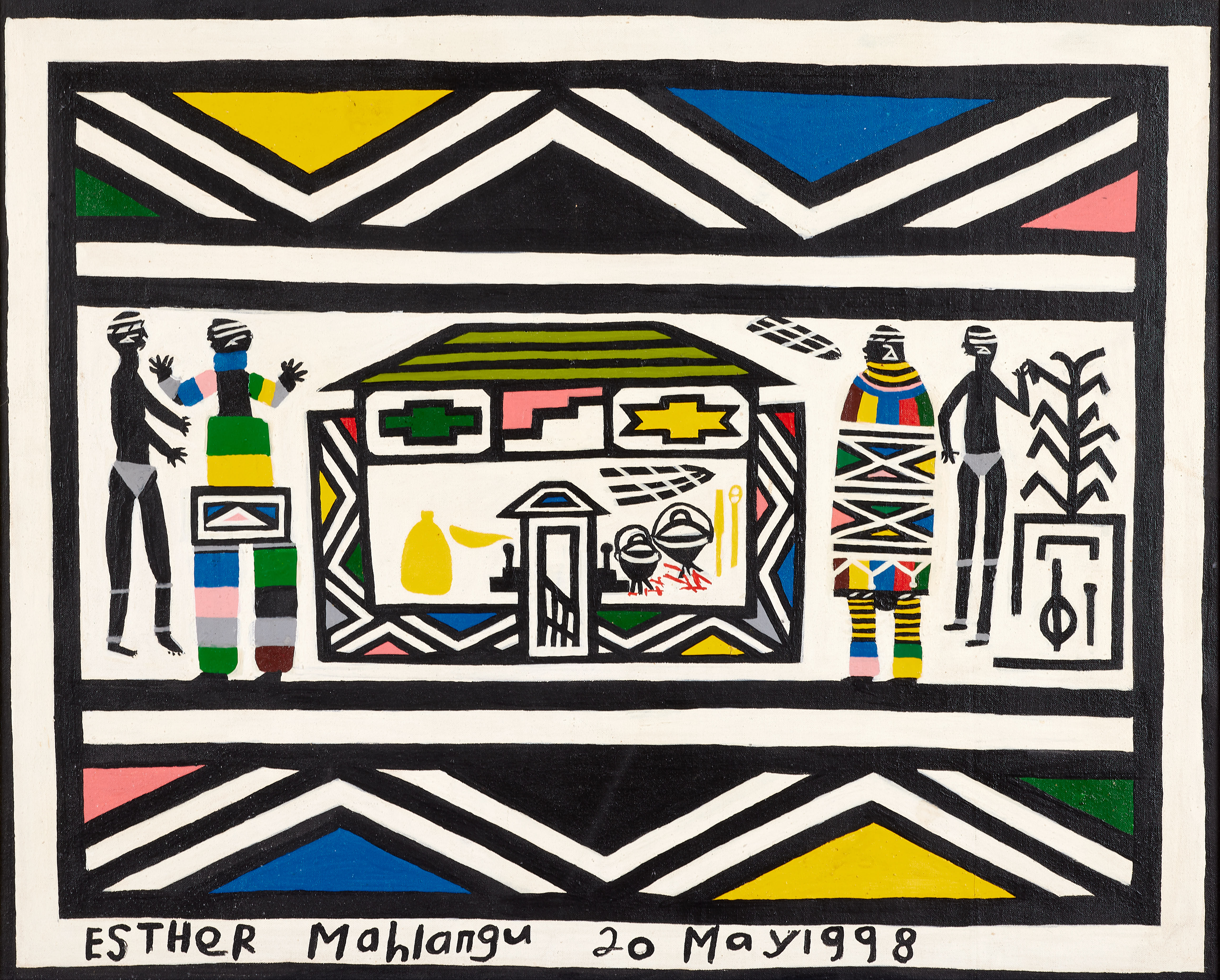 Ndebele Abstract (le foyer) - 20 mai 1998