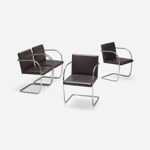 Brno armchairs, set of four