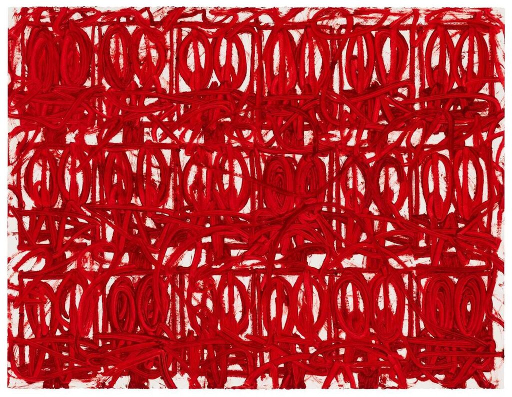 Rashid Johnson, Untitled Anxious Red Drawing