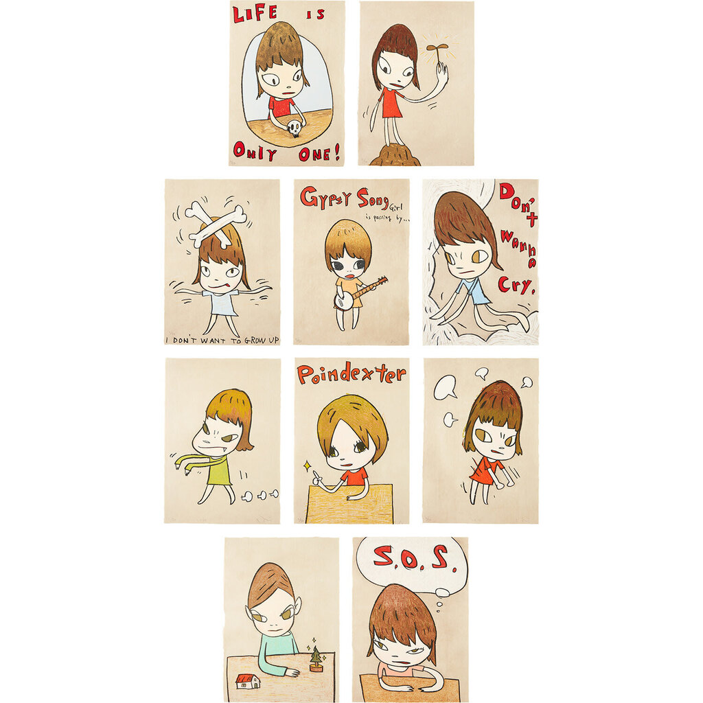 Yoshitomo Nara, Untitled (M. & S. E-2010-003 - E-2010-012)