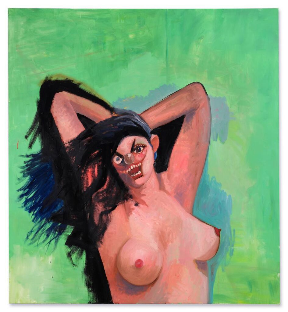 George Condo, Green Female Composition