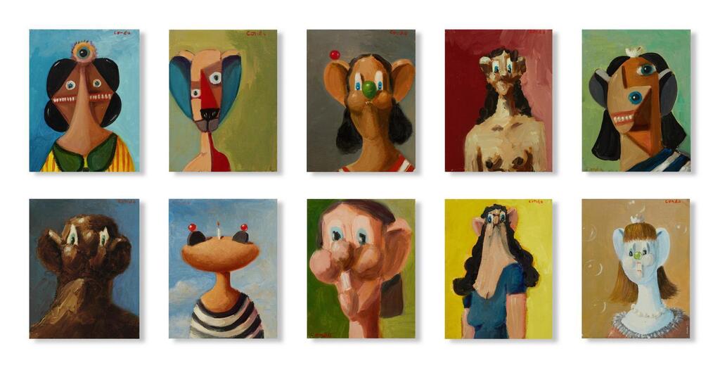George Condo, Ten Small Portraits