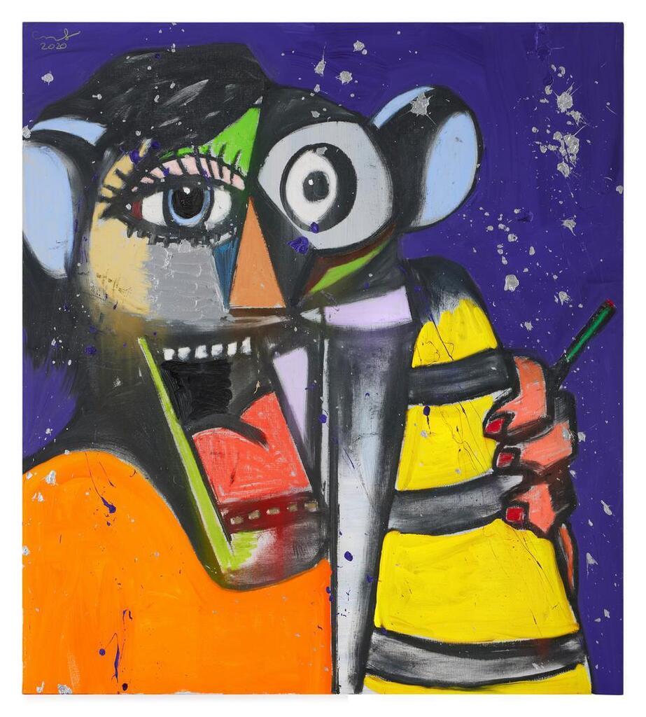 George Condo, The Screaming Smoker
