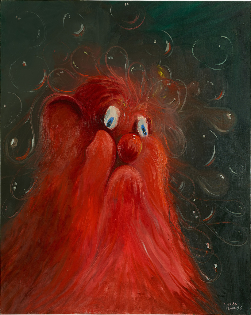 George Condo, Grandpa (Old Red with Bubbles)