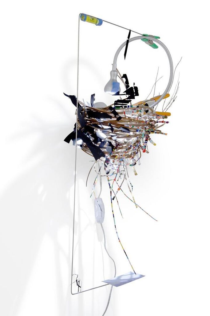 Sarah Sze, View Finder (Birds Nest)