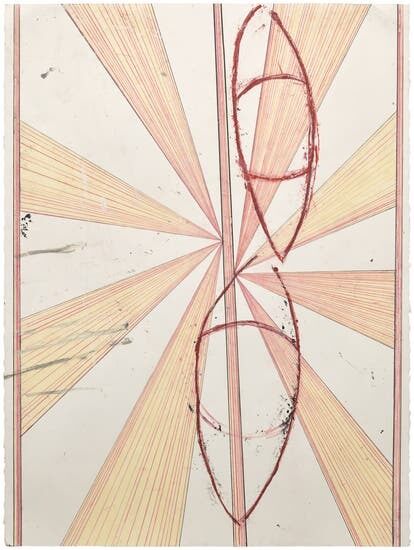 Mark Grotjahn, Untitled (Butterfly with Eyes)