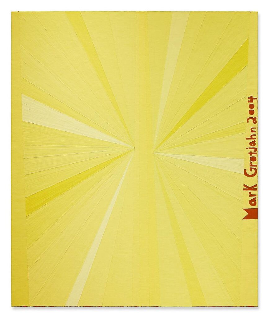 Mark Grotjahn, Untitled (Yellow Butterfly Orange Mark Grotjahn 2004)