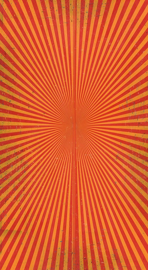 Mark Grotjahn, UNTITLED (POPPY RED & YELLOWED ORANGE BUTTERFLY 50.94)