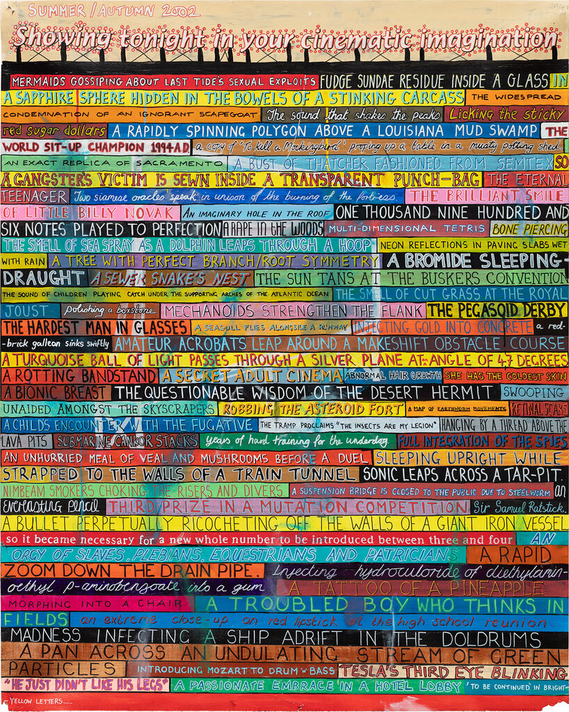 Studio Wall Drawing: Showing tonight in your cinematic imagination