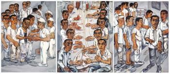 Zeng Fanzhi, Hospital Triptych No. 3