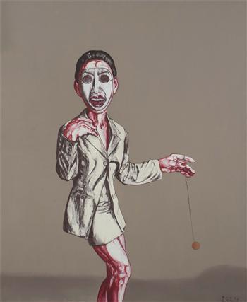Zeng Fanzhi, The Mask Series No. 21