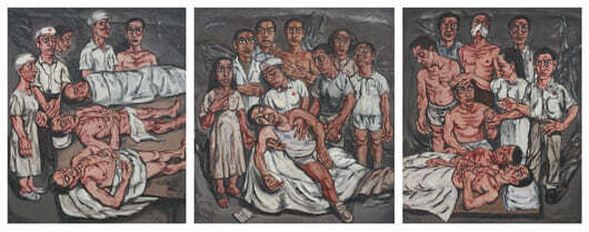 Zeng Fanzhi, Xiehe Hospital Series Triptych