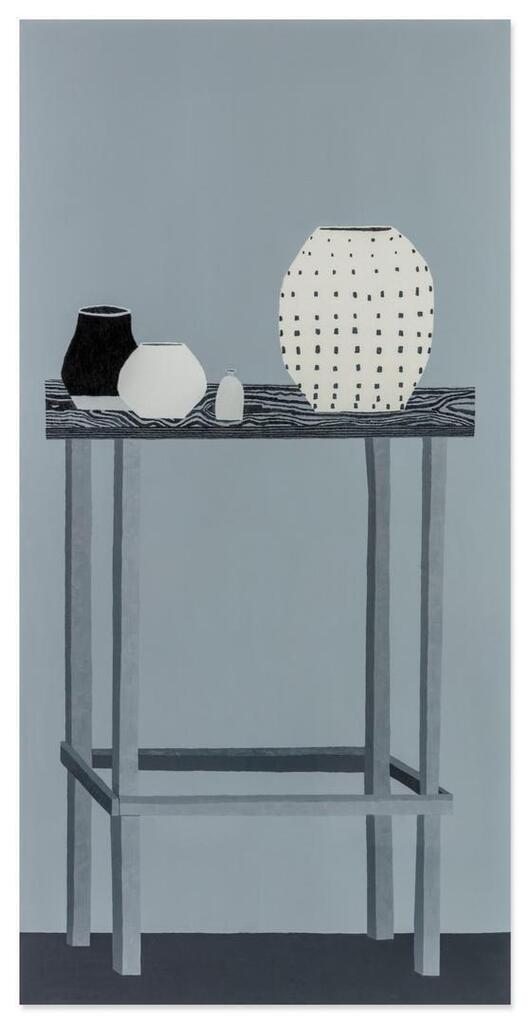 Jonas Wood, Shio Still Life in Black and White
