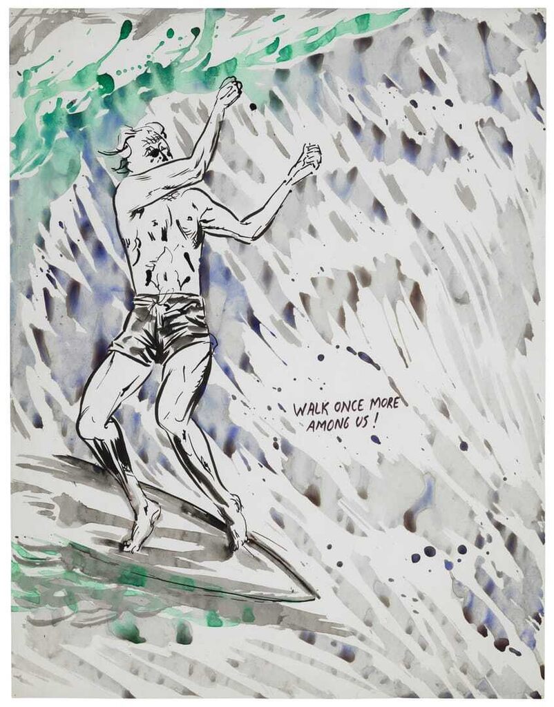 Raymond Pettibon, No title (Walk once more...)