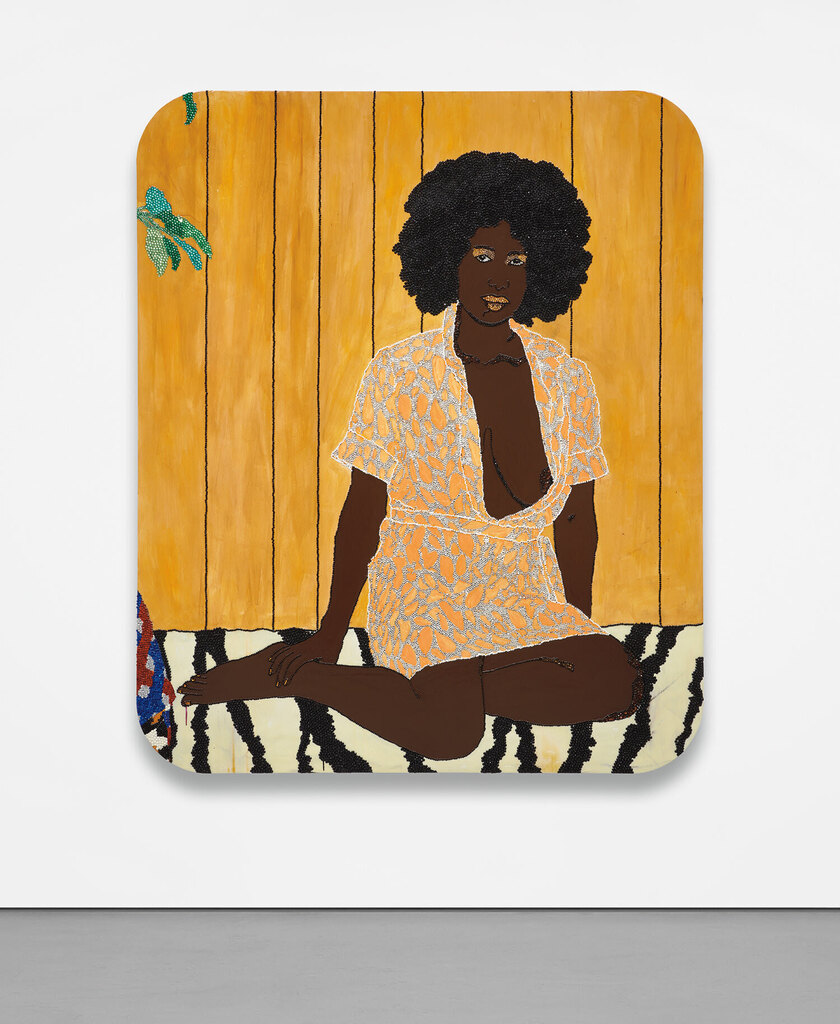 Mickalene Thomas, I've Got it Bad and that Ain't Good (from the She Works Hard For the Money Pin-Up Series)