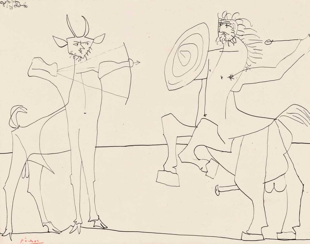 Pablo Picasso, Combat de faune et de centaure