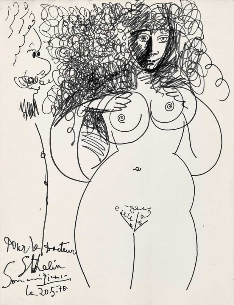 Pablo Picasso, Femme nue et personnage