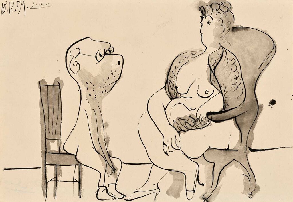 Pablo Picasso, La Visite