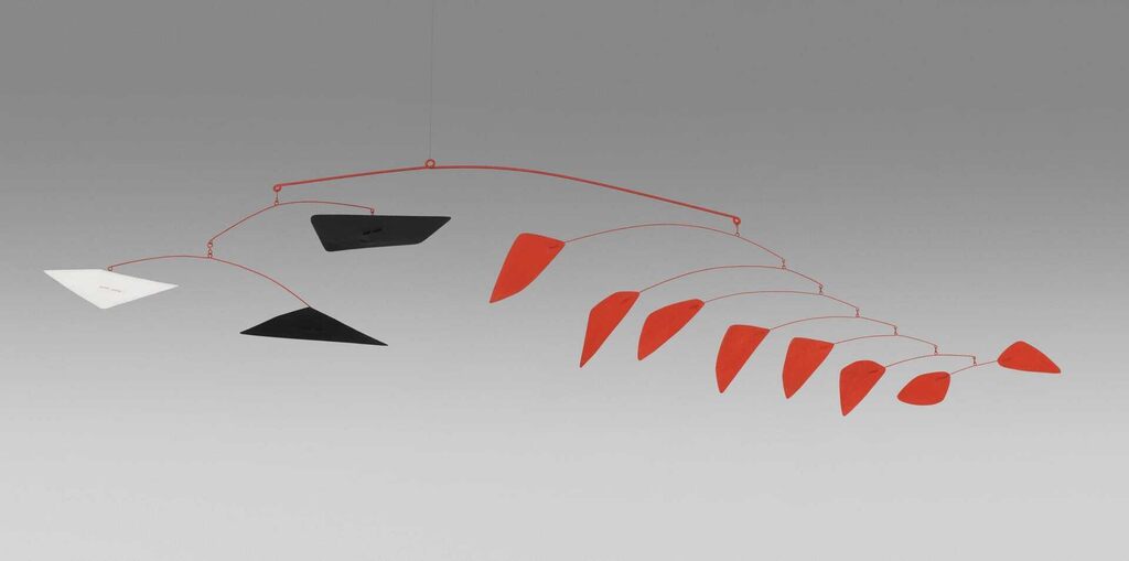 Alexander Calder, Three Polygons, Eight Red