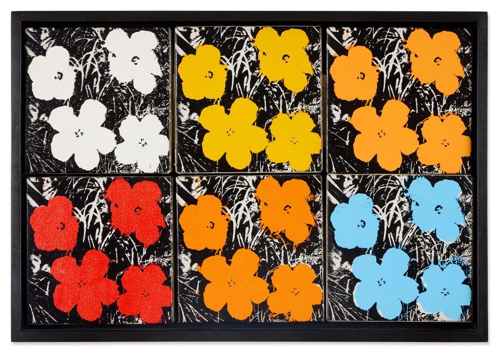 Andy Warhol, Flowers [Six Works]