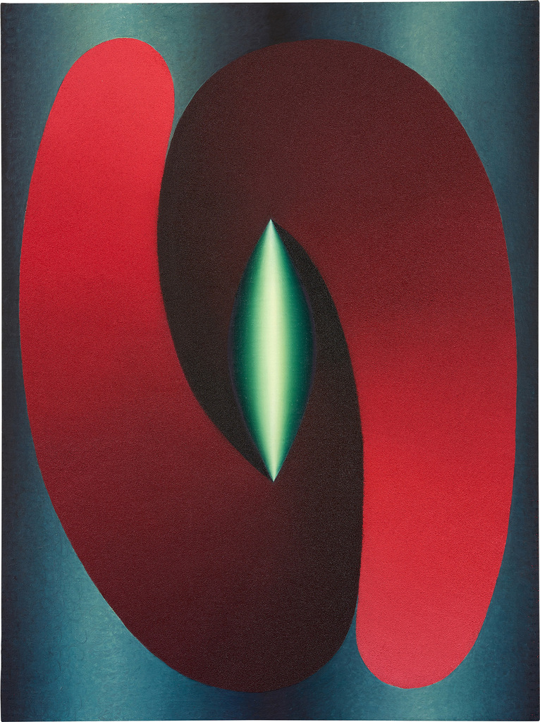 Loie Hollowell, Linked Lingam in Red and Blue