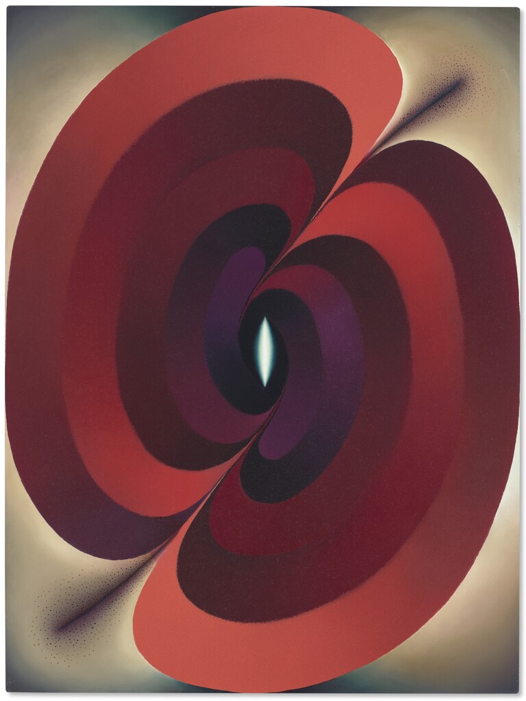 Loie Hollowell, Linked Lingams in Green, Purple and Red