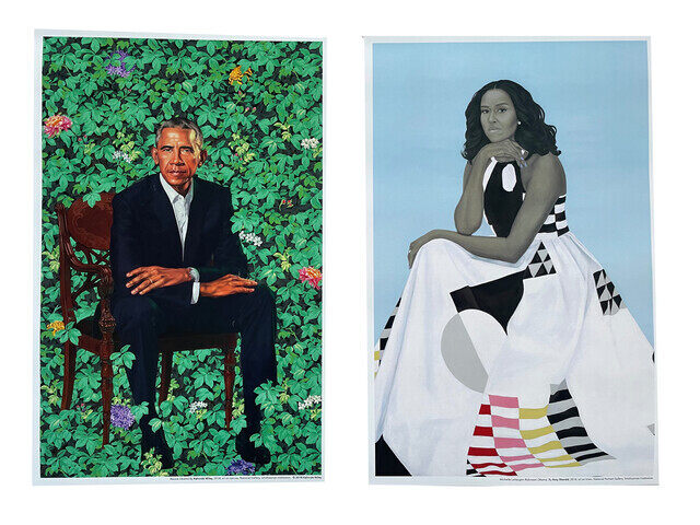 Michelle Obama and Barack Obama