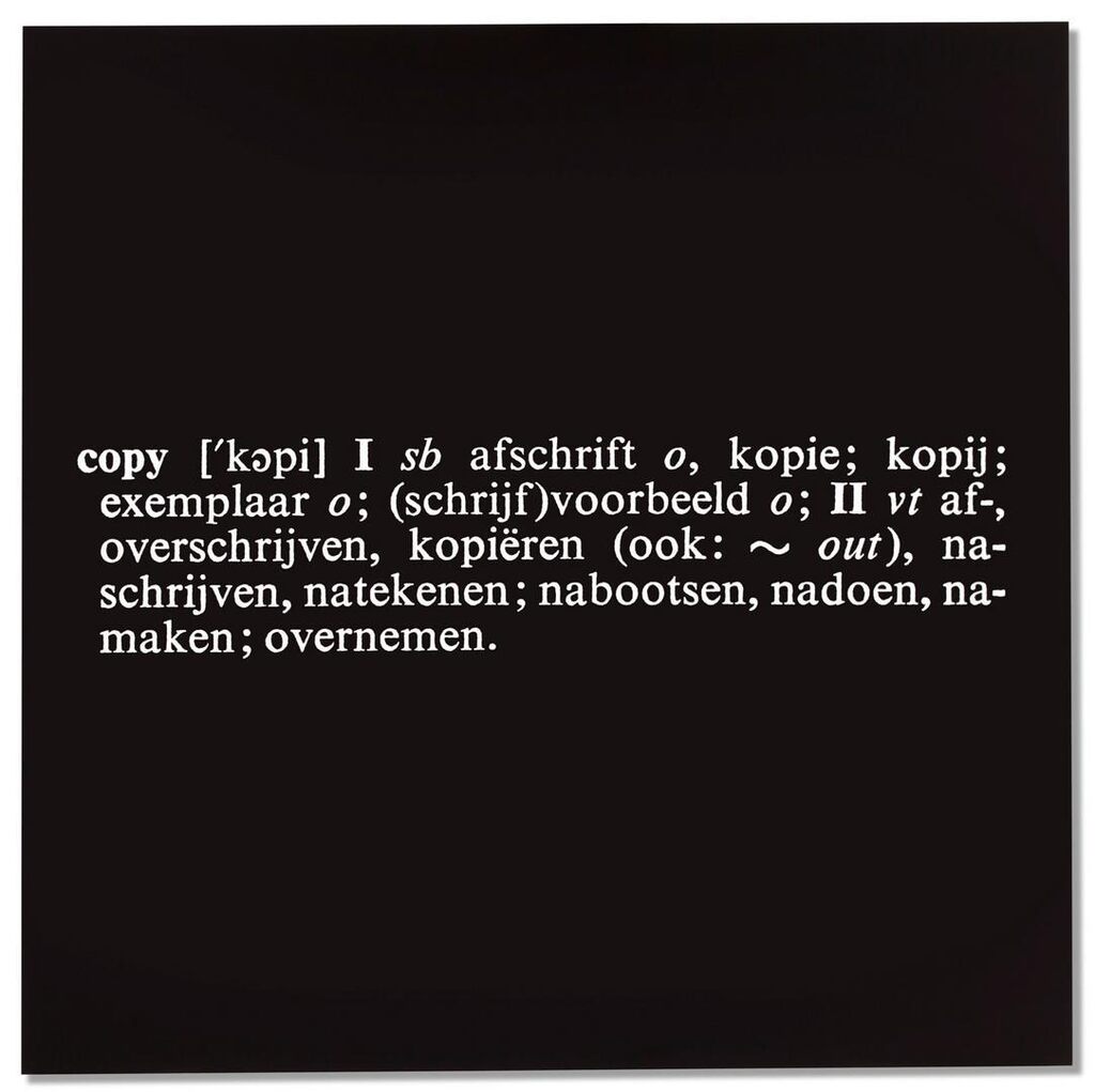 'Titled (Art as Idea as Idea)' [copy] (Eng.-Dutch)