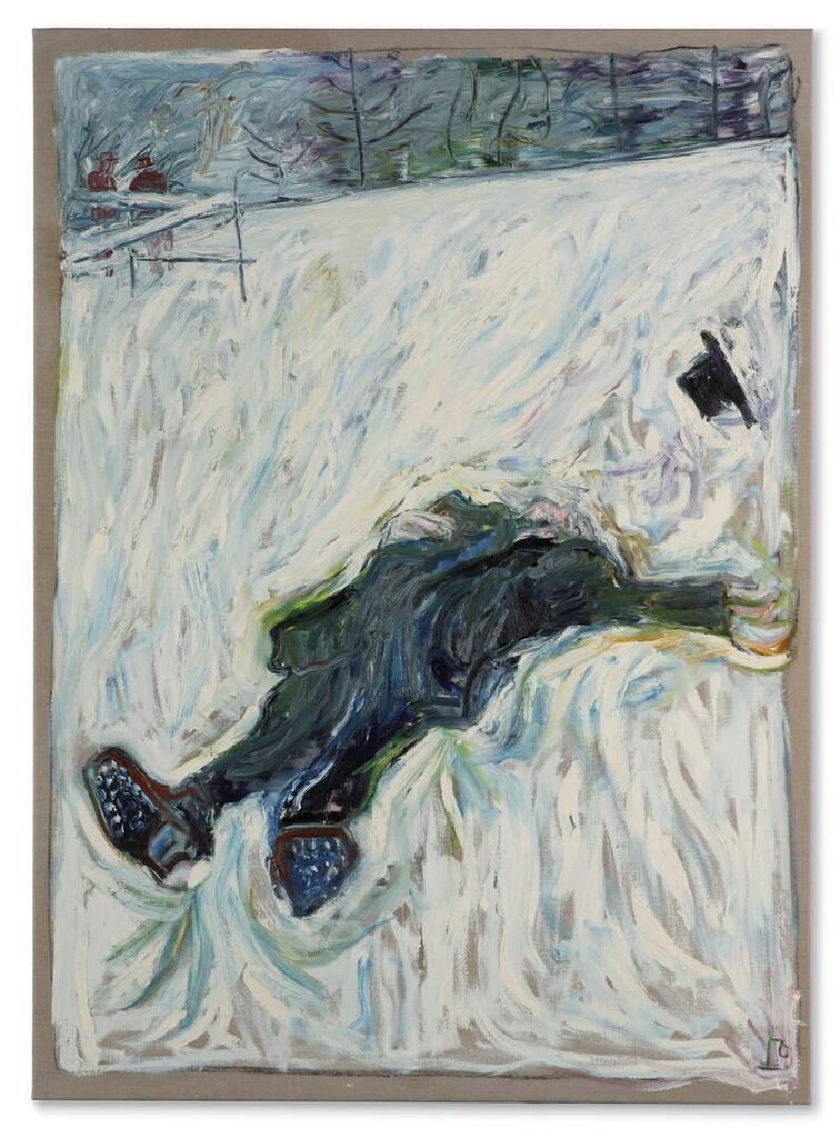 Robert Walser dead in the Snow with Nailed Boots