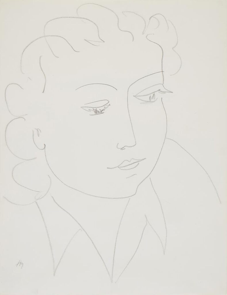 Henri Matisse, Visage, yeux baissés