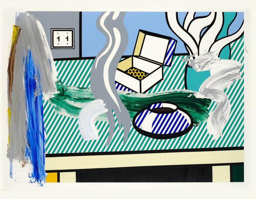 Roy Lichtenstein, Brushstroke Still Life with Box (Study)