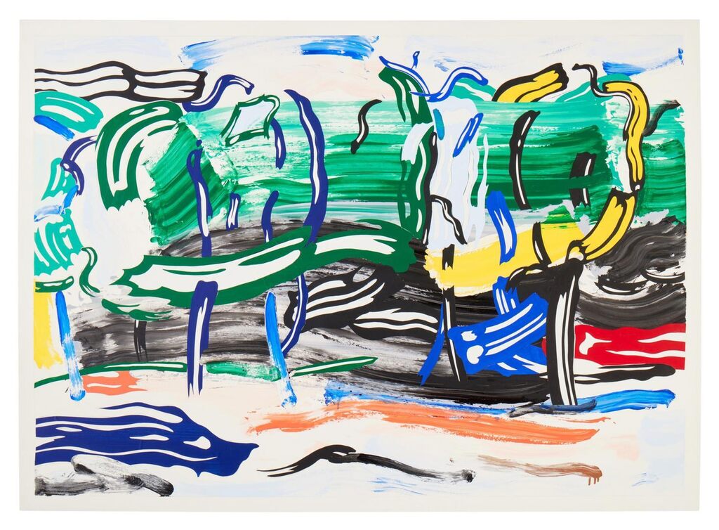 Roy Lichtenstein, Road Before the Forest (Study)