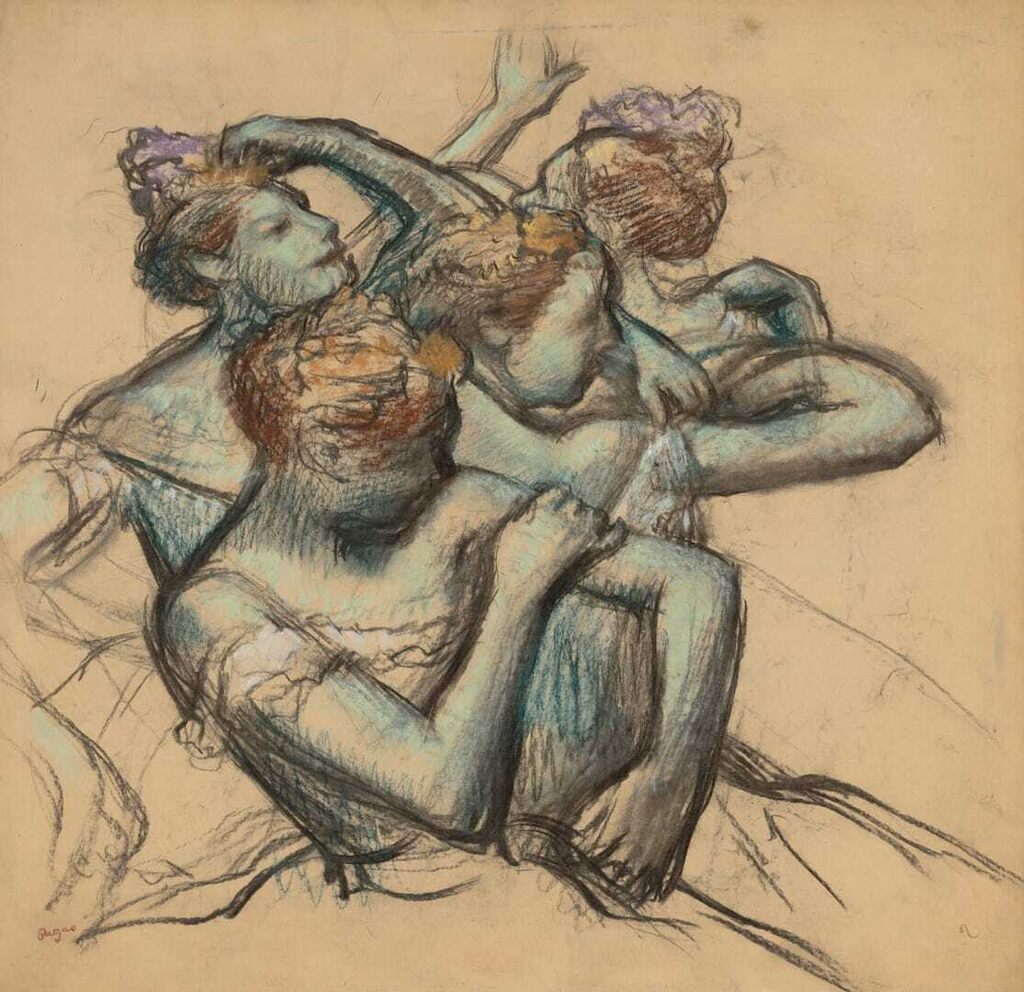 Edgar Degas, Quatre danseuses à mi-corps