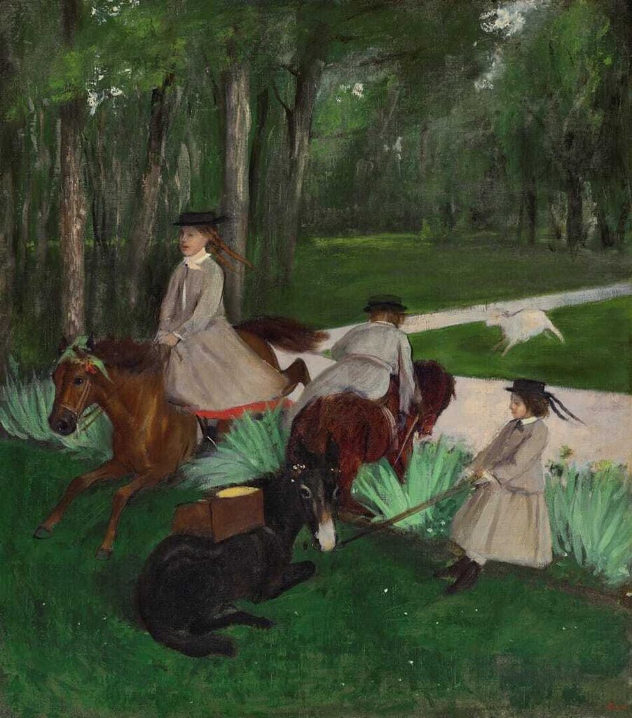 Edgar Degas, Enfants et poneys dans un parc