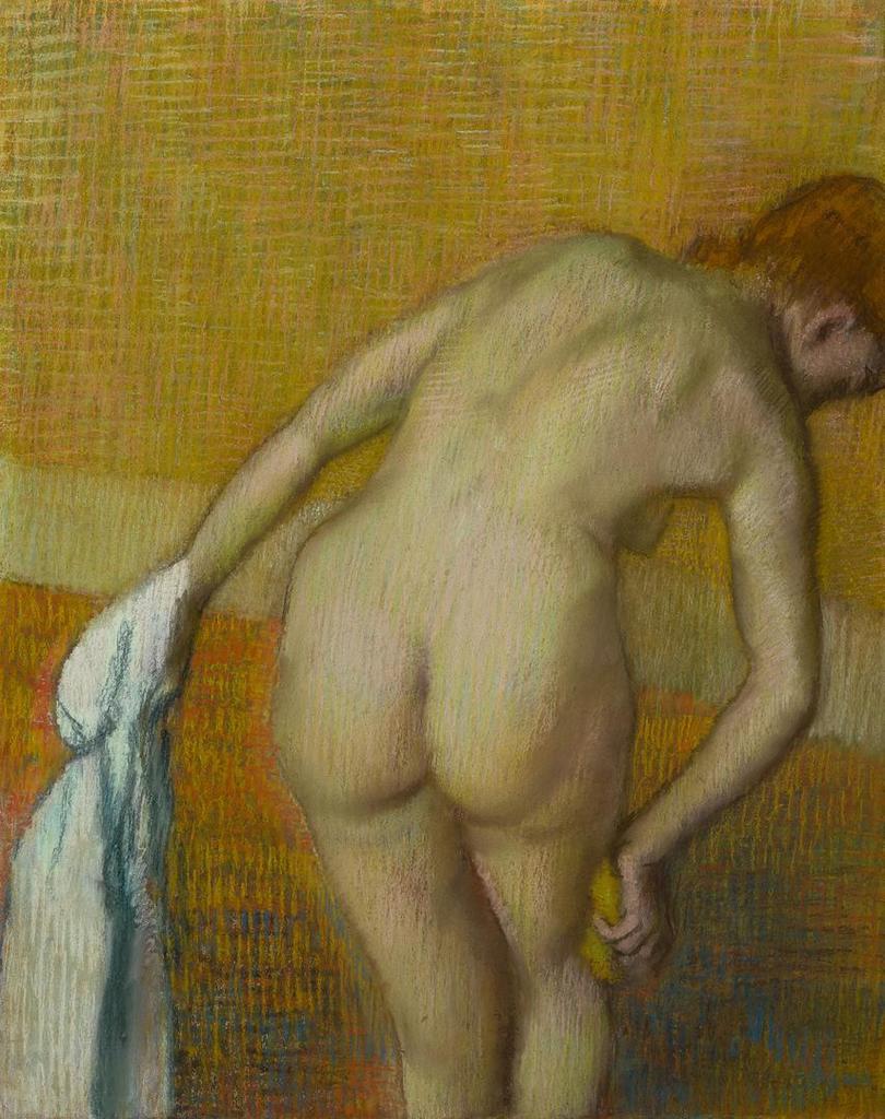 Edgar Degas, FEMME PRENANT UN TUB