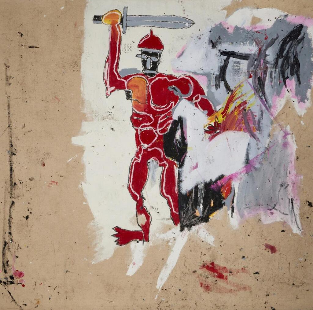Jean-Michel Basquiat, Untitled (Red Warrior) 無題（紅戰士）
