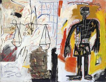 Jean-Michel Basquiat, Untitled (Black Figure)
