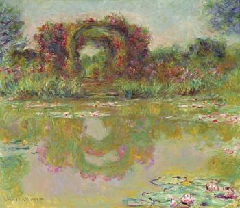 Claude Monet, Arceaux de roses, Giverny, Les arceaux fleuris