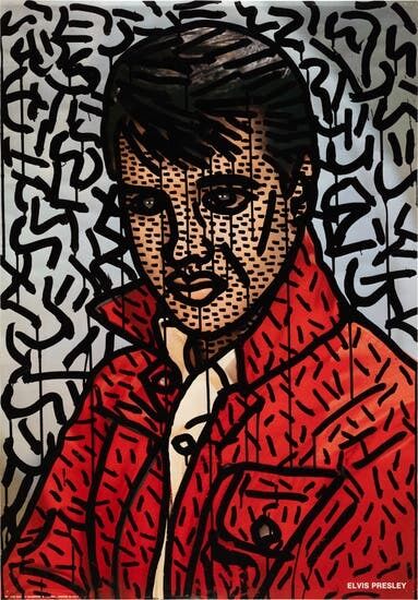 Keith Haring, Untitled (Elvis Presley)
