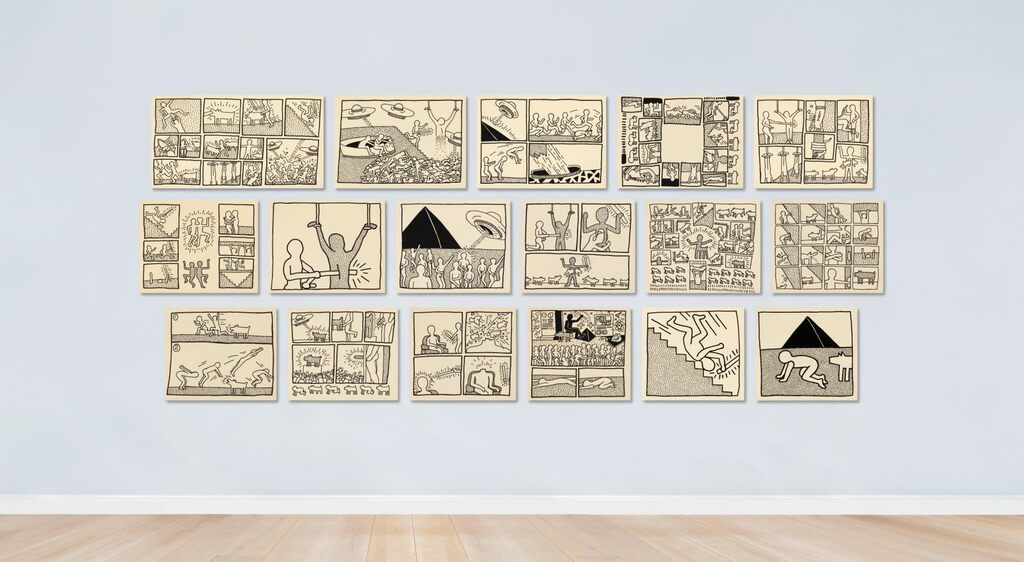 Keith Haring, The Blueprint Drawings [17 works]